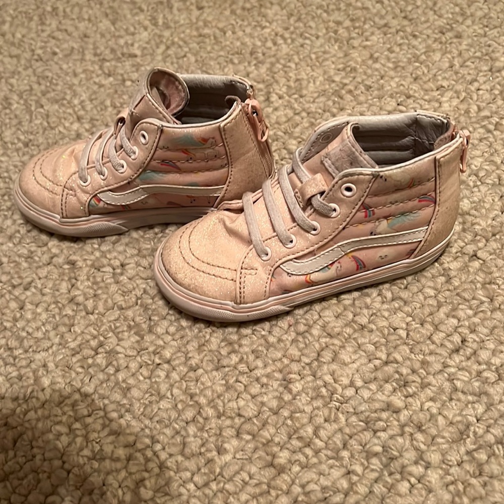 Pink high top Vans